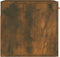 vidaXL - Wandkast - 80x35x36,5 - cm - bewerkt - hout - gerookt - eikenkleurig