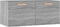 vidaXL - Wandkast - 80x35x36,5 - cm - bewerkt - hout - grijs - sonoma - eikenkleurig