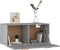 vidaXL - Wandkast - 80x35x36,5 - cm - bewerkt - hout - grijs - sonoma - eikenkleurig