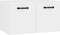 vidaXL - Wandkast - 80x35x36,5 - cm - bewerkt - hout - hoogglans - wit