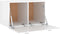 vidaXL - Wandkast - 80x35x36,5 - cm - bewerkt - hout - hoogglans - wit