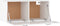 vidaXL - Wandkast - 80x35x36,5 - cm - bewerkt - hout - hoogglans - wit