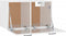 vidaXL - Wandkast - 80x35x36,5 - cm - bewerkt - hout - hoogglans - wit