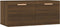 vidaXL - Wandkast - 80x35x36,5 - cm - bewerkt - hout - bruineikenkleurig