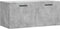 vidaXL - Wandkast - 80x36,5x35 - cm - bewerkt - hout - betongrijs
