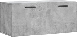 vidaXL - Wandkast - 80x36,5x35 - cm - bewerkt - hout - betongrijs