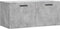 vidaXL - Wandkast - 80x36,5x35 - cm - bewerkt - hout - betongrijs