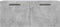 vidaXL - Wandkast - 80x36,5x35 - cm - bewerkt - hout - betongrijs