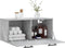 vidaXL - Wandkast - 80x36,5x35 - cm - bewerkt - hout - betongrijs