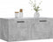 vidaXL - Wandkast - 80x36,5x35 - cm - bewerkt - hout - betongrijs