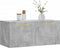 vidaXL - Wandkast - 80x36,5x35 - cm - bewerkt - hout - betongrijs