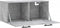vidaXL - Wandkast - 80x36,5x35 - cm - bewerkt - hout - betongrijs