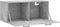 vidaXL - Wandkast - 80x36,5x35 - cm - bewerkt - hout - betongrijs