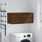 vidaXL - Wandkast - 80x36,5x35 - cm - bewerkt - hout - bruin - eikenkleur