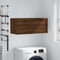 vidaXL - Wandkast - 80x36,5x35 - cm - bewerkt - hout - bruin - eikenkleur
