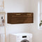 vidaXL - Wandkast - 80x36,5x35 - cm - bewerkt - hout - bruin - eikenkleur