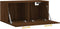 vidaXL - Wandkast - 80x36,5x35 - cm - bewerkt - hout - bruin - eikenkleur