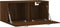 vidaXL - Wandkast - 80x36,5x35 - cm - bewerkt - hout - bruin - eikenkleur