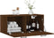 vidaXL - Wandkast - 80x36,5x35 - cm - bewerkt - hout - bruin - eikenkleur