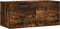 vidaXL - Wandkast - 80x36,5x35 - cm - bewerkt - hout - gerookt - eikenkleurig