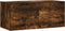 vidaXL - Wandkast - 80x36,5x35 - cm - bewerkt - hout - gerookt - eikenkleurig