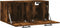 vidaXL - Wandkast - 80x36,5x35 - cm - bewerkt - hout - gerookt - eikenkleurig
