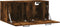 vidaXL - Wandkast - 80x36,5x35 - cm - bewerkt - hout - gerookt - eikenkleurig