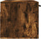 vidaXL - Wandkast - 80x36,5x35 - cm - bewerkt - hout - gerookt - eikenkleurig