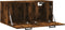 vidaXL - Wandkast - 80x36,5x35 - cm - bewerkt - hout - gerookt - eikenkleurig