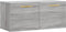 vidaXL - Wandkast - 80x36,5x35 - cm - bewerkt - hout - grijs - sonoma - eikenkleurig