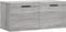 vidaXL - Wandkast - 80x36,5x35 - cm - bewerkt - hout - grijs - sonoma - eikenkleurig