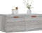 vidaXL - Wandkast - 80x36,5x35 - cm - bewerkt - hout - grijs - sonoma - eikenkleurig