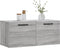 vidaXL - Wandkast - 80x36,5x35 - cm - bewerkt - hout - grijs - sonoma - eikenkleurig