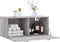vidaXL - Wandkast - 80x36,5x35 - cm - bewerkt - hout - grijs - sonoma - eikenkleurig