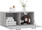 vidaXL - Wandkast - 80x36,5x35 - cm - bewerkt - hout - grijs - sonoma - eikenkleurig