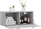 vidaXL - Wandkast - 80x36,5x35 - cm - bewerkt - hout - grijs - sonoma - eikenkleurig