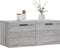 vidaXL - Wandkast - 80x36,5x35 - cm - bewerkt - hout - grijs - sonoma - eikenkleurig