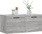 vidaXL - Wandkast - 80x36,5x35 - cm - bewerkt - hout - grijs - sonoma - eikenkleurig