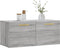 vidaXL - Wandkast - 80x36,5x35 - cm - bewerkt - hout - grijs - sonoma - eikenkleurig
