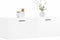 vidaXL - Wandkast - 80x36,5x35 - cm - bewerkt - hout - hoogglans - wit