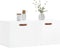 vidaXL - Wandkast - 80x36,5x35 - cm - bewerkt - hout - hoogglans - wit