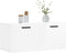 vidaXL - Wandkast - 80x36,5x35 - cm - bewerkt - hout - hoogglans - wit