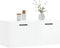 vidaXL - Wandkast - 80x36,5x35 - cm - bewerkt - hout - hoogglans - wit