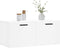 vidaXL - Wandkast - 80x36,5x35 - cm - bewerkt - hout - wit