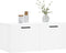 vidaXL - Wandkast - 80x36,5x35 - cm - bewerkt - hout - wit
