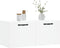 vidaXL - Wandkast - 80x36,5x35 - cm - bewerkt - hout - wit