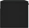 vidaXL - Wandkast - 80x36,5x35 - cm - bewerkt - hout - zwart