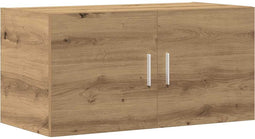 vidaXL - Wandkast - 80x39x40 - cm - bewerkt - hout - artisanaal - eikenkleurig