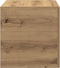 vidaXL - Wandkast - 80x39x40 - cm - bewerkt - hout - artisanaal - eikenkleurig