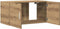 vidaXL - Wandkast - 80x39x40 - cm - bewerkt - hout - artisanaal - eikenkleurig
